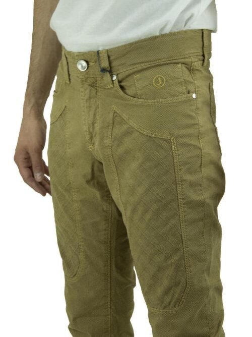 Jeckerson - Pantaloni Uomo Stampa Rombo Cammello PA077-OL446-8107