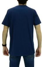 Roy Roger's - T-Shirt Uomo Pocket Jersey Denim Taschino Riga Blu Indaco RRU629C748XXXX-017