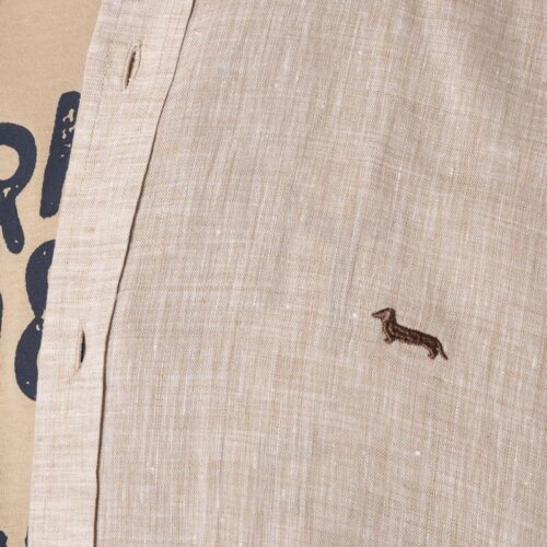 Harmont & Blaine - Camicia Uomo Patch Color Block Beige CRH855010883M