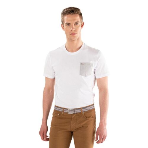 Harmont & Blaine - T-Shirt Uomo con Taschino Perla IRH118021158