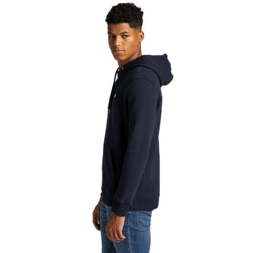 Lee - Felpa Uomo Plain Hoodie Midnight Navy L80YTJMA