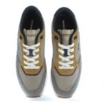 Harmont&blaine Sneakers in camoscio e tessuto blu/rossa EFM222.040.6330/6200