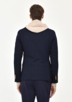 Manuel Ritz Giacca slim diagonale lana cotone