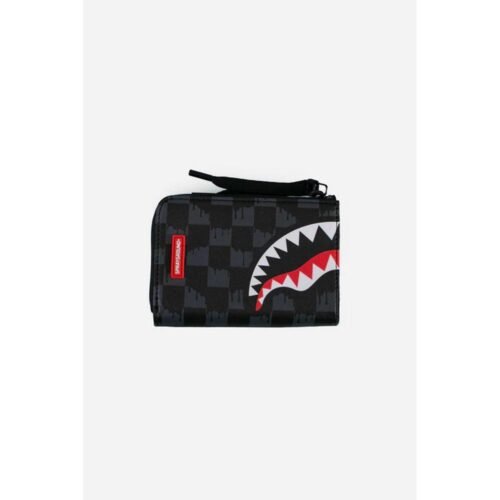 SPRAYGROUND DRIP CHECK SHARK WALLET - 910W6575NSZ