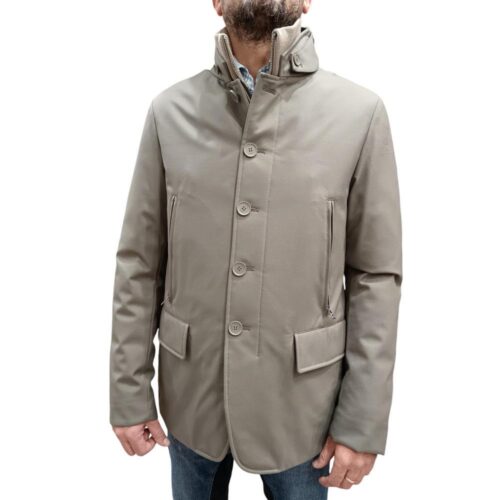 DUNO GIACCA CON IMBOTTITURA IN PIUMA IN LANA TECNICA 2-LAYER KEPLERDOBBIACO