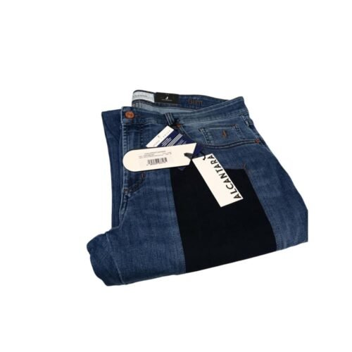 JEKERSON JEANS CHIARO CON TOPPA IN ALCANTARA COL. BLU - DNDTFDENI021 D038A JOHN 5