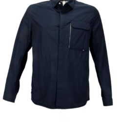 DUNO - BISORRECCO SHIRT JACKET SFODERATA IN COTONE TECNICO