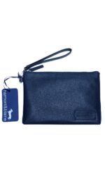 HARMONT & BLAINE - POCHETTE FLAT POUCH W/HANDLE LEATHER 008