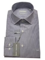 MICHAEL KORS - CAMICIA POPLIN STRIPE SLIM SHIRT