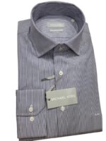 MICHAEL KORS - CAMICIA POPLIN STRIPE SLIM SHIRT