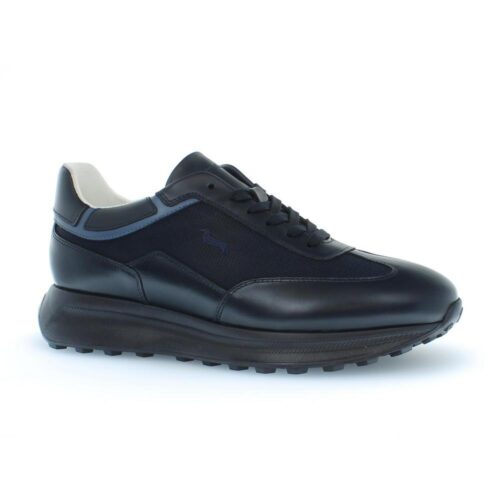 HARMONT & BLAINE - SCARPA UOMO CALF - TEX FABRIC BLU EFM251.072.6150
