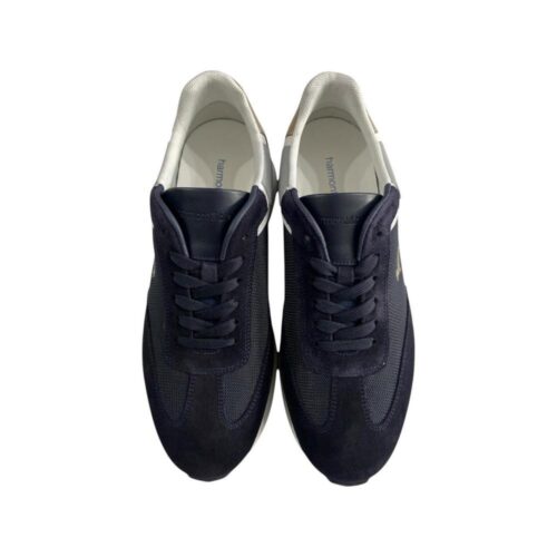 HARMON & BLAINE - SNEAKERS UOMO CAMOSCIO - TEX FABRIC BLU EFM251.072.6160