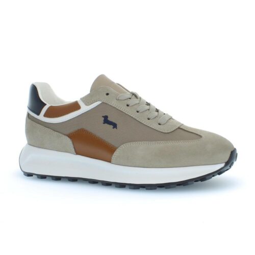 HARMONT & BLAINE - SNEAKERS UOMO CAMOSCIO - TEX FABRIC BEIGE EFM251.072.6170