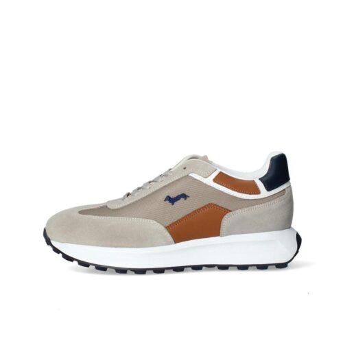 HARMONT & BLAINE - SNEAKERS UOMO CAMOSCIO - TEX FABRIC BEIGE EFM251.072.6170