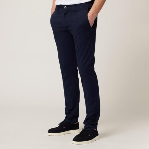 HARMONT&BLAINE - PANTALONI UOMO IN COTONE ELASTICO NARROW FIT