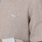 HARMONT&BLAINE - CAMICIA UOMO IN LINO COL. COREANA