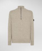 PEUTEREY - BRAILLE 03 MAGLIA IN MOULINE' CON MEZZA ZIP