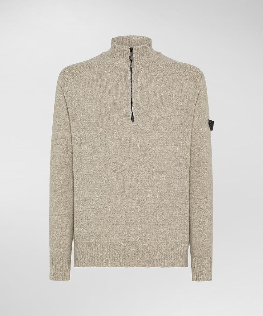 PEUTEREY - BRAILLE 03 MAGLIA IN MOULINE' CON MEZZA ZIP PEUTEREY - BRAILLE 03 MAGLIA IN MOULINE' CON MEZZA ZIP