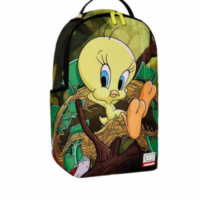 SPRAYGROUND - ZAINO 910B7037NSZ LOONEY TUNES TWEETY MONEY NEST SHARK DLXR BACKPACK