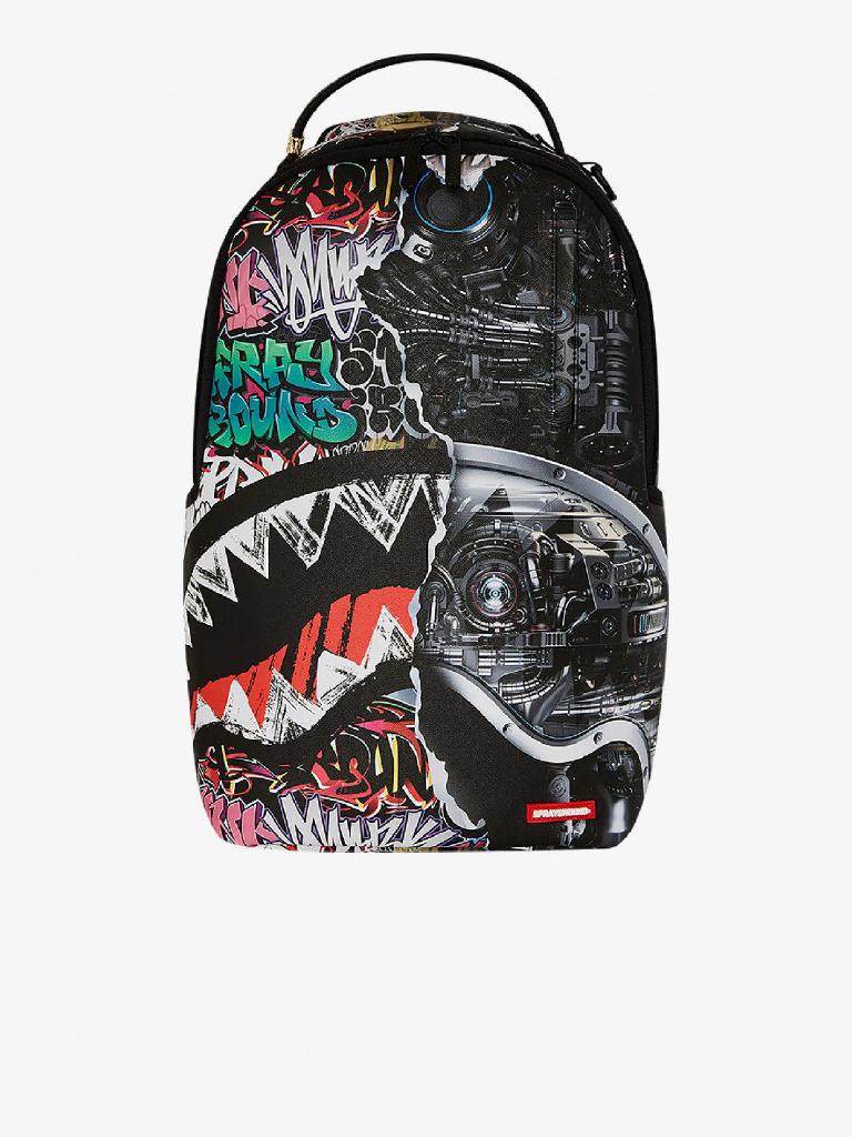 SPRAYGROUND - ZAINO 910B7126NSZ SPLIT CYBERSHARK DLXSV BACKPACK SPRAYGROUND - ZAINO 910B7126NSZ SPLIT CYBERSHARK DLXSV BACKPACK