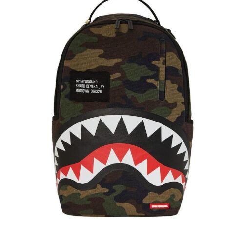SPRAYGROUND - ZAINO 910B7163NSZ SHARK CENTRAL CAMO DLXS BACKPACK