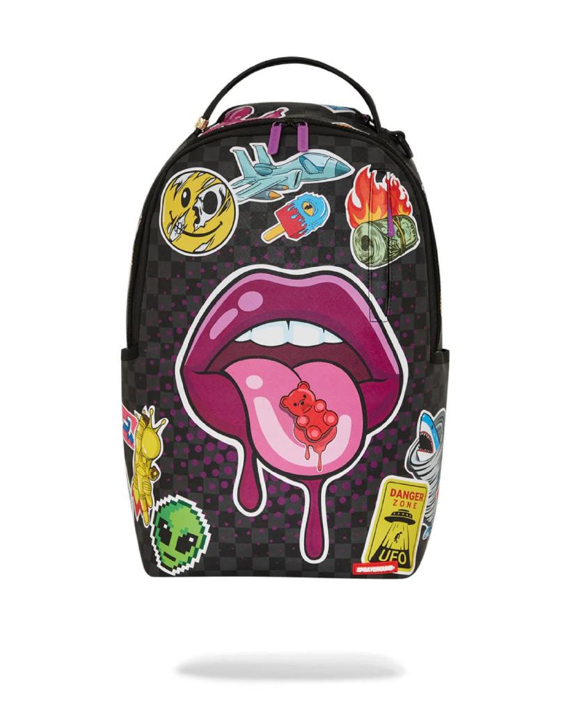 SPRAYGROUND - 910B7581NSZ LIPS SMACK DOWN DLXSV BACKPACK SPRAYGROUND - 910B7581NSZ LIPS SMACK DOWN DLXSV BACKPACK