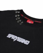 SPRAYGROUND - FELPA UOMO SP805GBLK LIGHTNING SHARK CREWNECK BLK