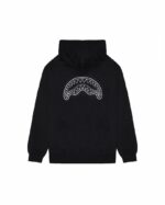 SPRAYGROUND - FELPA CON ZIP E CAPPUCCIO SP836GBLK SHARK CENTRAL PERFECT FULL-ZIP BLACK
