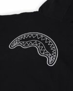 SPRAYGROUND - FELPA CON ZIP E CAPPUCCIO SP836GBLK SHARK CENTRAL PERFECT FULL-ZIP BLACK