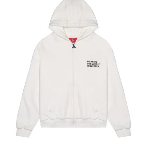 SPRAYGROUND - FELPA CON ZIP E CAPPUCCIO SP836GIVO SHARK CENTRAL PERFECT FULL-ZIP IVO