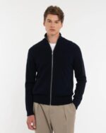MANUEL RITZ - CARDIGAN FULL ZIP MISTO LANA