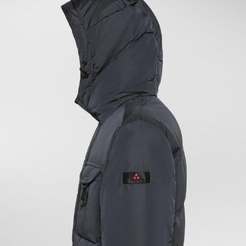 PEUTEREY - AIPTEK NBE 03 FUR FIELD JACKET IN TAFFETAâ€™ CON CAPPUCCIO IN PELLICCIA