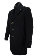 MANUEL RITZ - CAPPOTTO UOMO IN MISTO LANA CON PETTORINA IMBOTTITA RIMOVIBILE