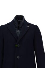 MANUEL RITZ - CAPPOTTO UOMO IN MISTO LANA CON PETTORINA IMBOTTITA RIMOVIBILE