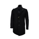 MANUEL RITZ - CAPPOTTO UOMO IN MISTO LANA CON PETTORINA IMBOTTITA RIMOVIBILE