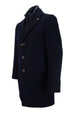 MANUEL RITZ - CAPPOTTO UOMO IN MISTO LANA CON PETTORINA IMBOTTITA RIMOVIBILE