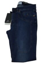 JECKERSON - JEANS LAVAGGIO MEDIO SLIM FIT CON TOPPA DI JEANS