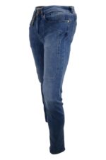 JECKERSON - JEANS LAVAGGIO CHIARO SLIM FIT CON TOPPA DI JEANS