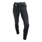 JECKERSON - JEANS GRIGIO SLIM FIT CON TOPPA DI JEANS