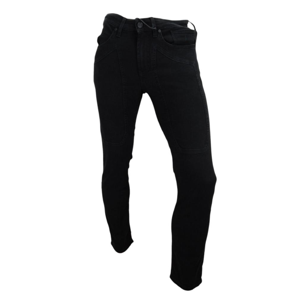 JECKERSON - JEANS NERO SKINNY FIT CON TOPPE DI JEANS JECKERSON - JEANS NERO SKINNY FIT CON TOPPE DI JEANS