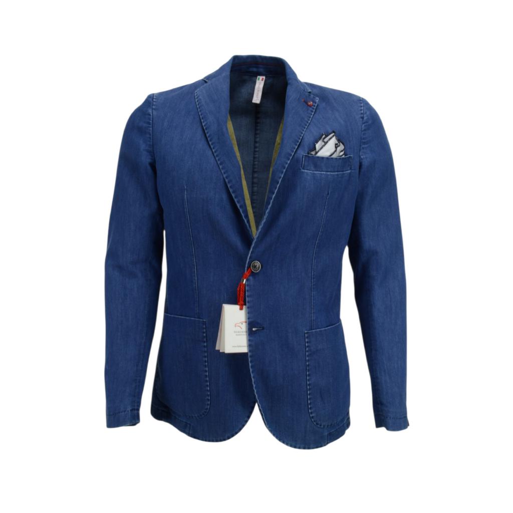 FALCO ROSSO - GIACCA UOMO IN JEANS FK427 FALCO ROSSO - GIACCA UOMO IN JEANS FK427