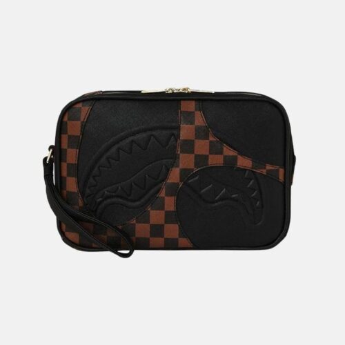 SPRAYGROUND - 910B8282NSZ JETSTREAM BROWN TOILETRY BAG