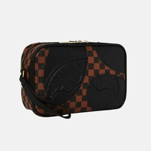 SPRAYGROUND - 910B8282NSZ JETSTREAM BROWN TOILETRY BAG