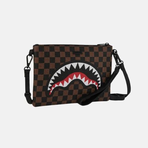 SPRAYGROUND - 910B8239NSZ CHECK 2 EMBOSS CROSSOVER CLUTCH