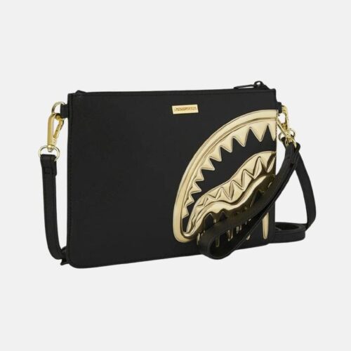 SPRAYGROUND - 910B8271NSZ GOLD AND DANGEROUS CROSSOVER CLUTCH