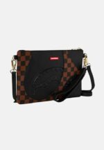 SPRAYGROUND - 910B8283NSZ JETSTREAM BROWN CROSSOVER CLUTCH