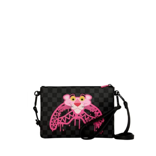 SPRAYGROUND 910B8959NSZ PINK PANTHER DRIPPY DIAMONDS CROSSOVER CLUTCH