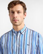 HARMONT & BLAINE - Camicia stampa righe acquerellate