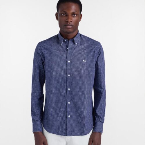 HARMONT & BLAINE - Camicia micro stampa regular fit