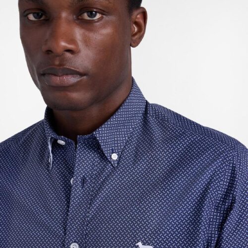 HARMONT & BLAINE - Camicia micro stampa regular fit (TAGLIE COMODE)